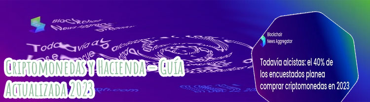 Criptomonedas hacienda 2023 en españa